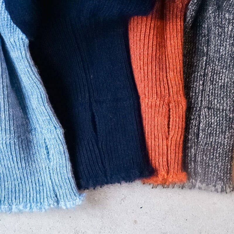 MAATEE&SONS 強撚SHETLAND 裏CASHMERE ひょっとこ P/O SWEA