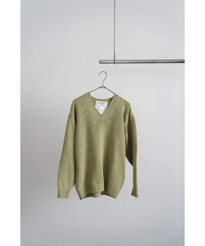 Olde H&Daughter Ex. SILK NEP V NECK P/O | Muste
