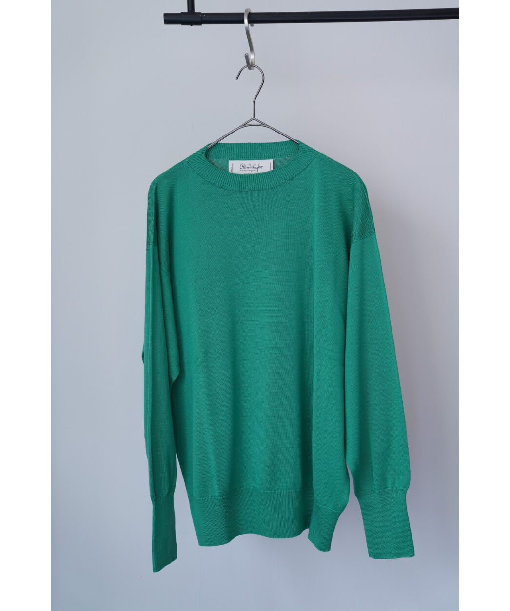 Olde H & Daughter SILK PLAIN STITCH CREW NECK P