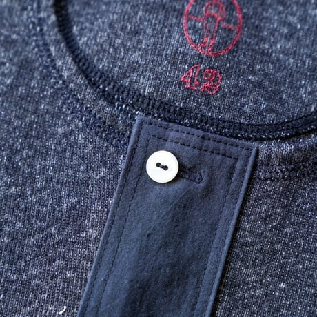 Olde Homesteader INTERKNIT RIB HENLEY NECK SHORT SLEEVE