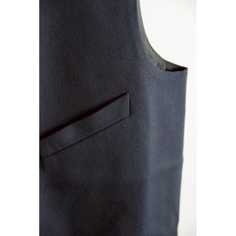 LEA BOBERG D.W. VEST - BRITISH WOOL CREPE