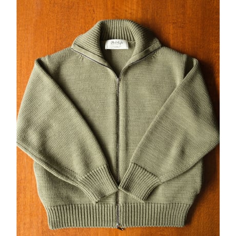 Olde H & Daughter Ex. WOOSTED WOOL DRIVERS KNIT JACKET
