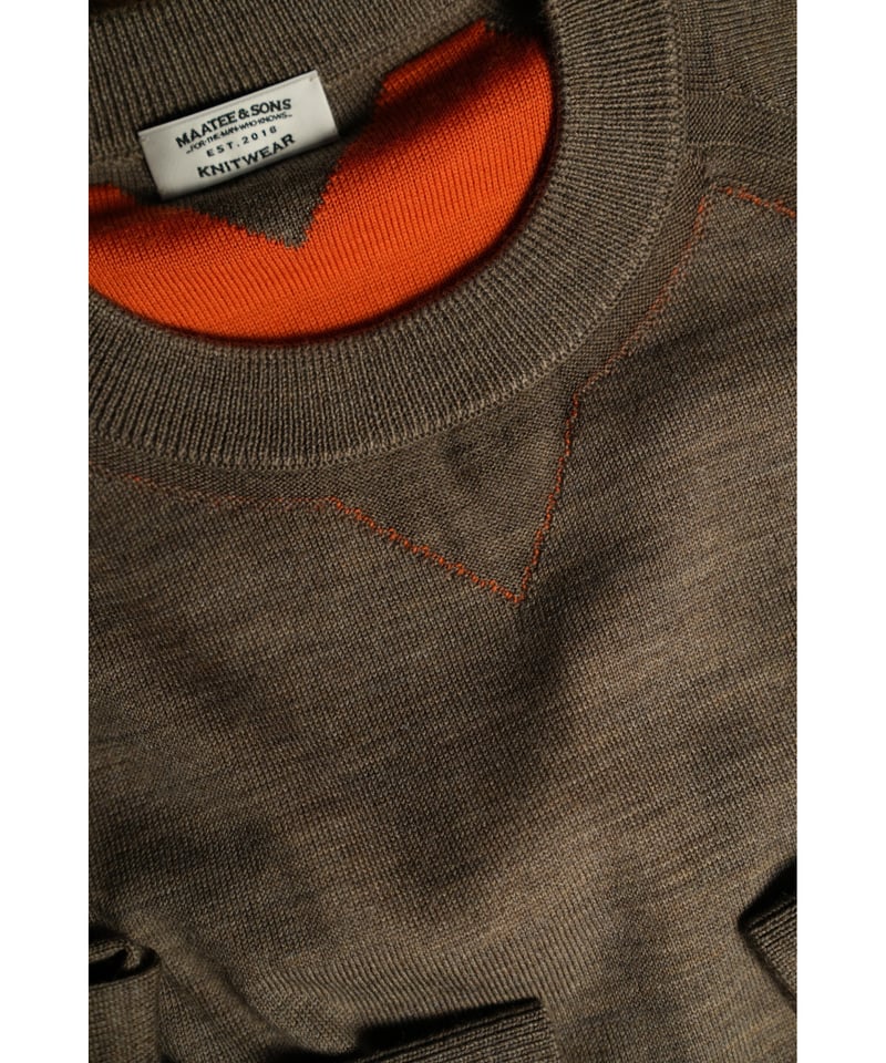 MAATEE&SONS H WOOL 無双TROUSER (BROWN) 1 H Wool 