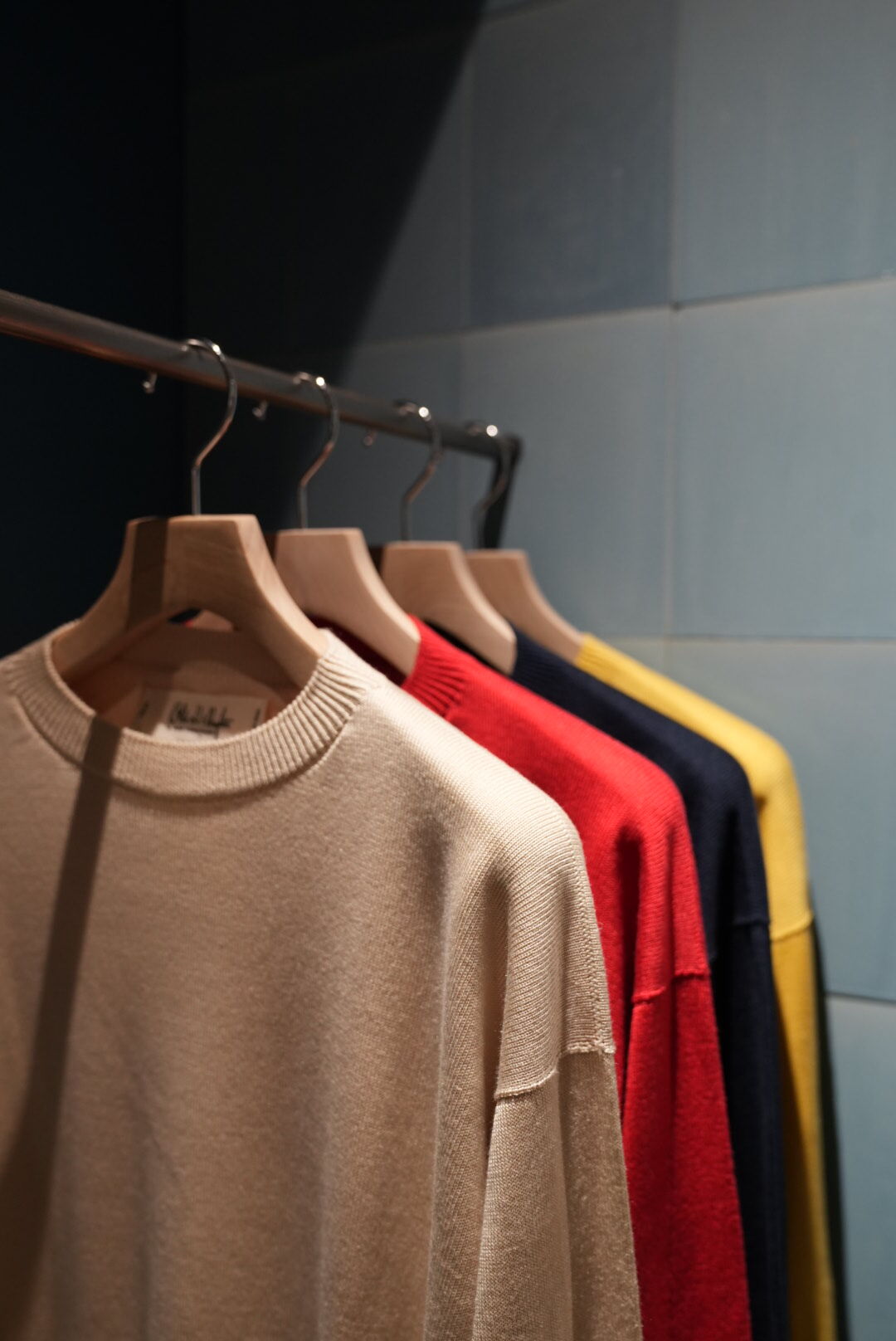 Olde H & Daughter SILK PLAIN STITCH CREW NECK K