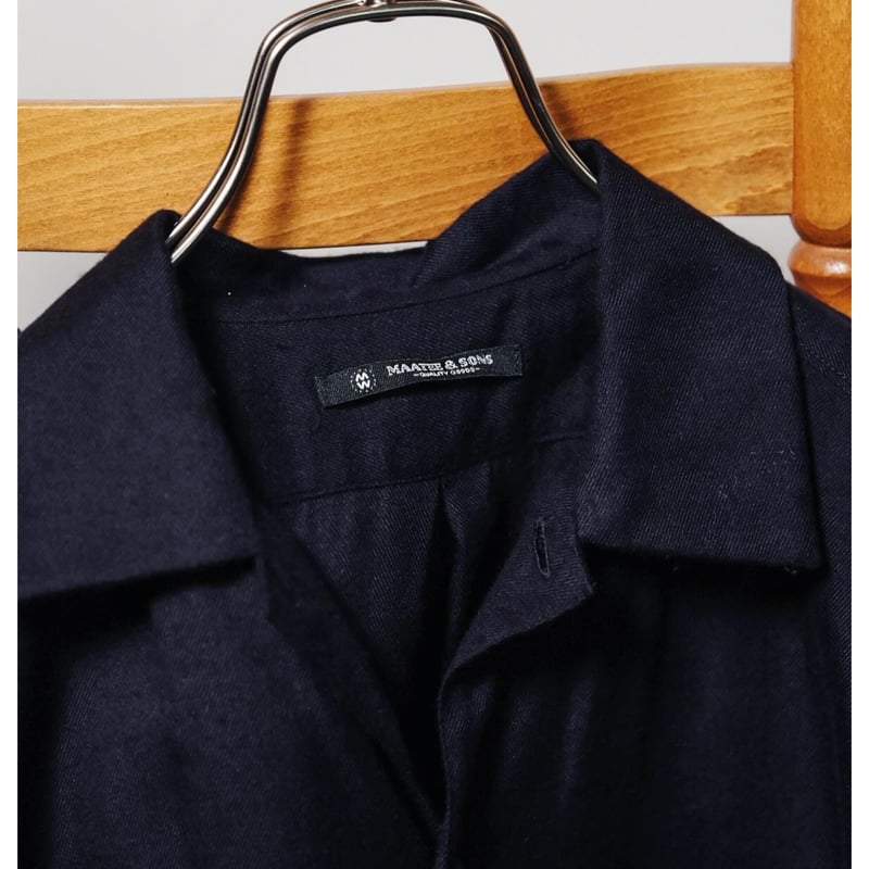 MAATEE&SONS SILK FLANNEL OPEN COLLAR SHIRTS | M