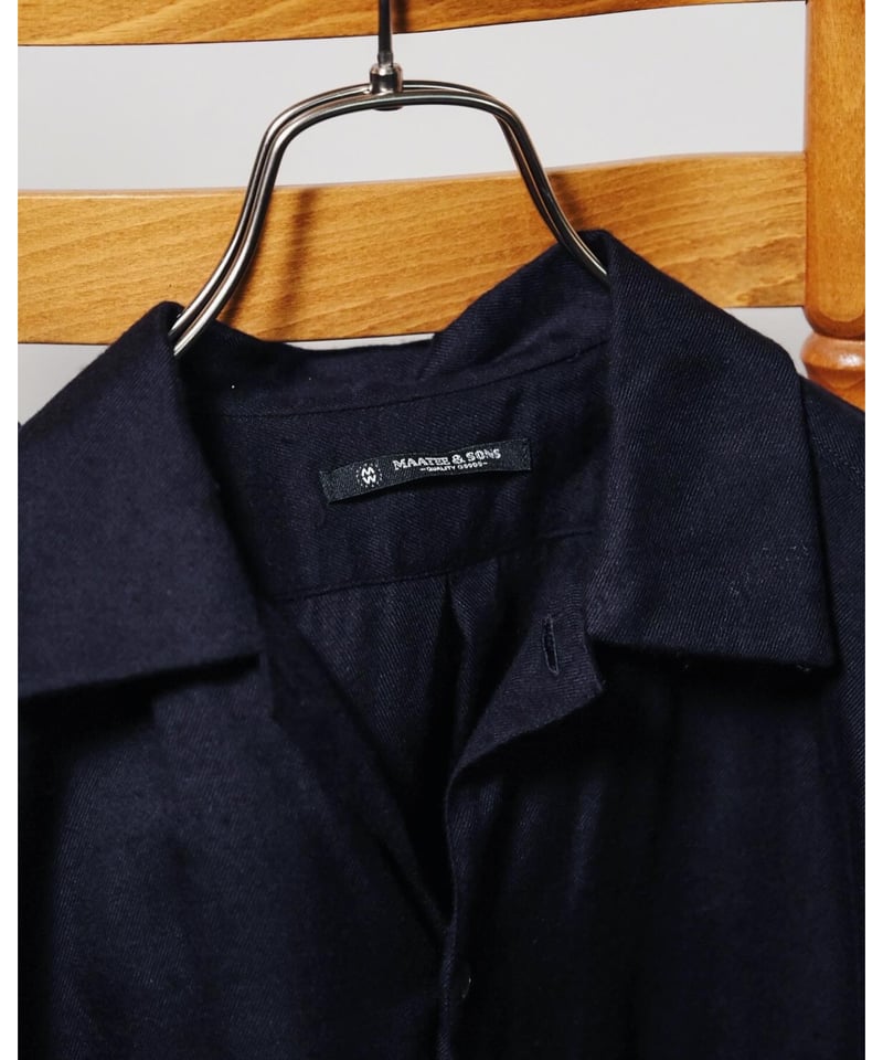 トップス MAATEE&SONS SILK FLANNEL PULLOVER SHIRTS MAATEE&SONS SILK FLANNEL OPEN COLLAR SHIRTS | M