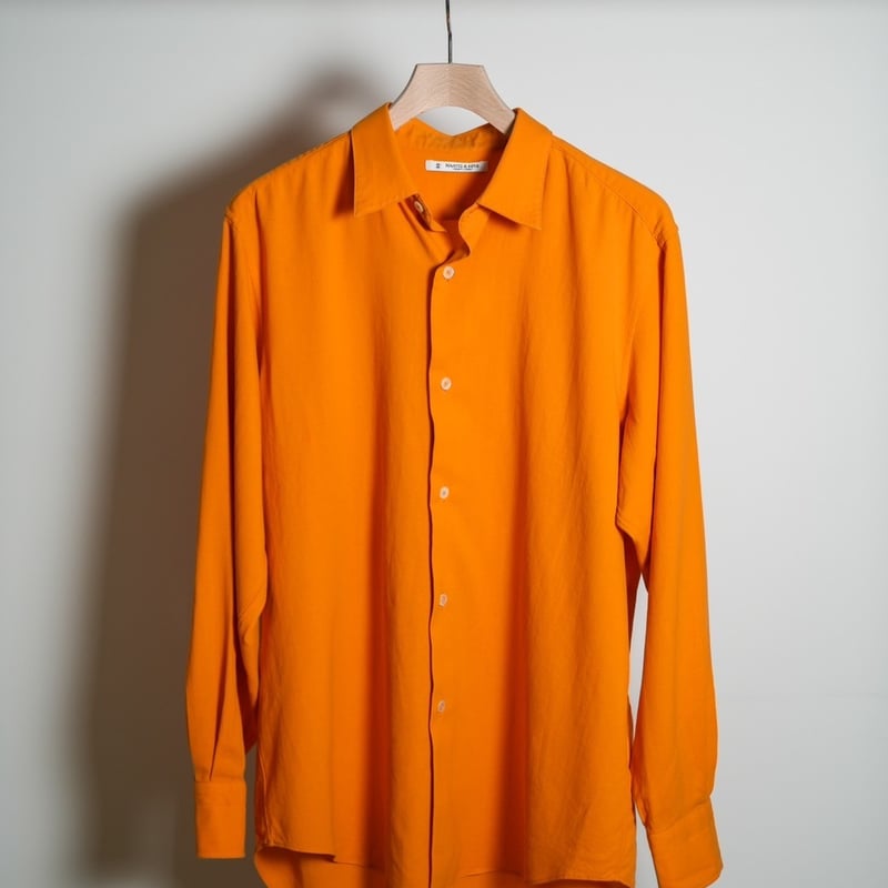 MAATEE&SONS CHARLES 強撚ビエラ ORANGE MAATEE&SONS 