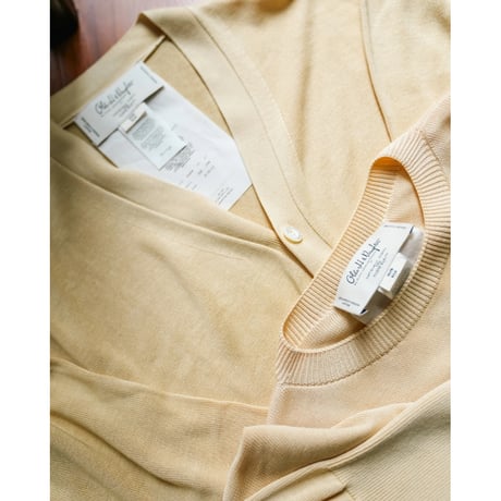Olde H & Daughter Ex. GOLDEN SILK PLAIN STITCH CREW NECK