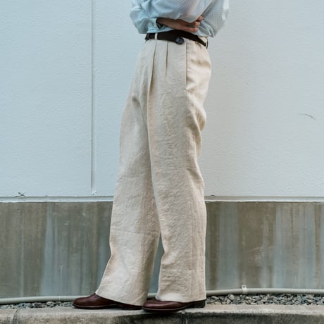 MAATEE&SONS Ex. SHIRAHAMA "Italian 生Hemp Gabardine"