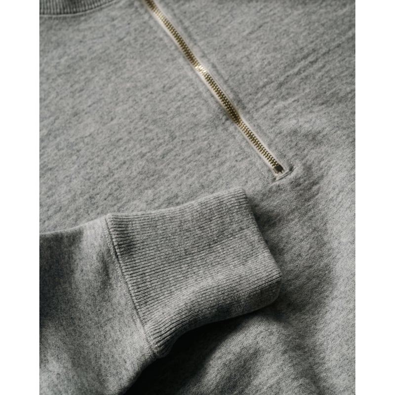 Slopeslow Ex.WOOL FRENCH TERRY HALF ZIP SWEATSH