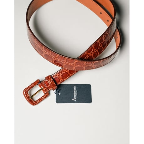 Anderson's Ex. WRAPPED-BUCKLE CROCODILE BELT