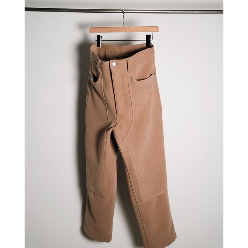 MAATEE&SONS Ex. CAMEL PILE MELTON DOUBLE-KNEE P