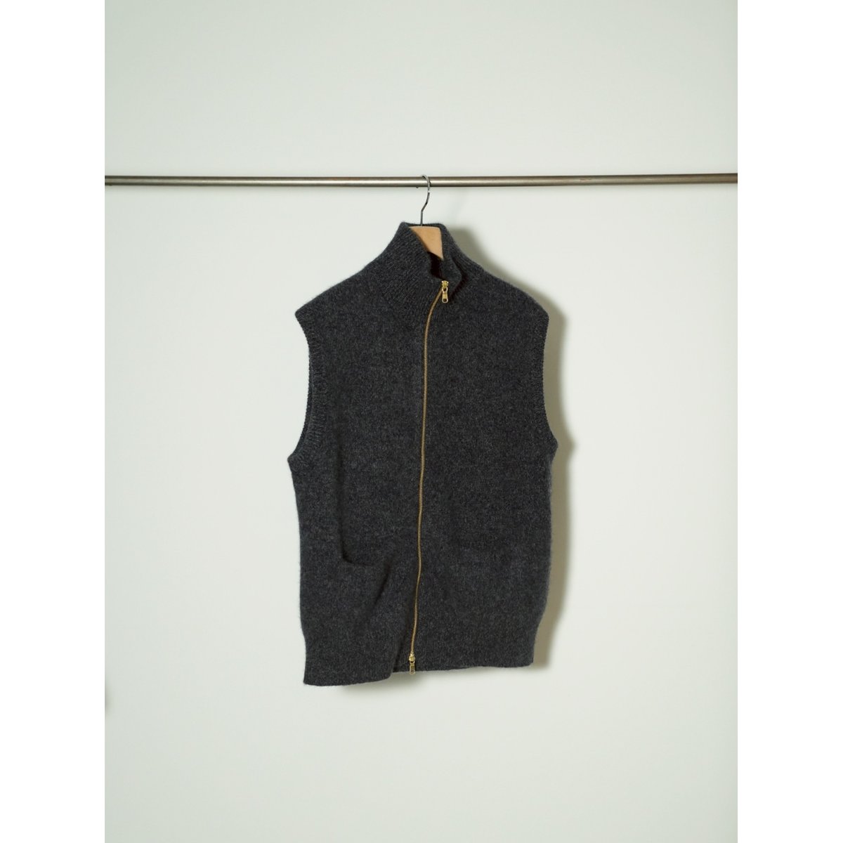 maatee&sons l俺のちゃんちゃんこカシミアジップベスト【た】 MAATEE&SONS Ex. CASHMERE 強縮絨 ZIP VEST 