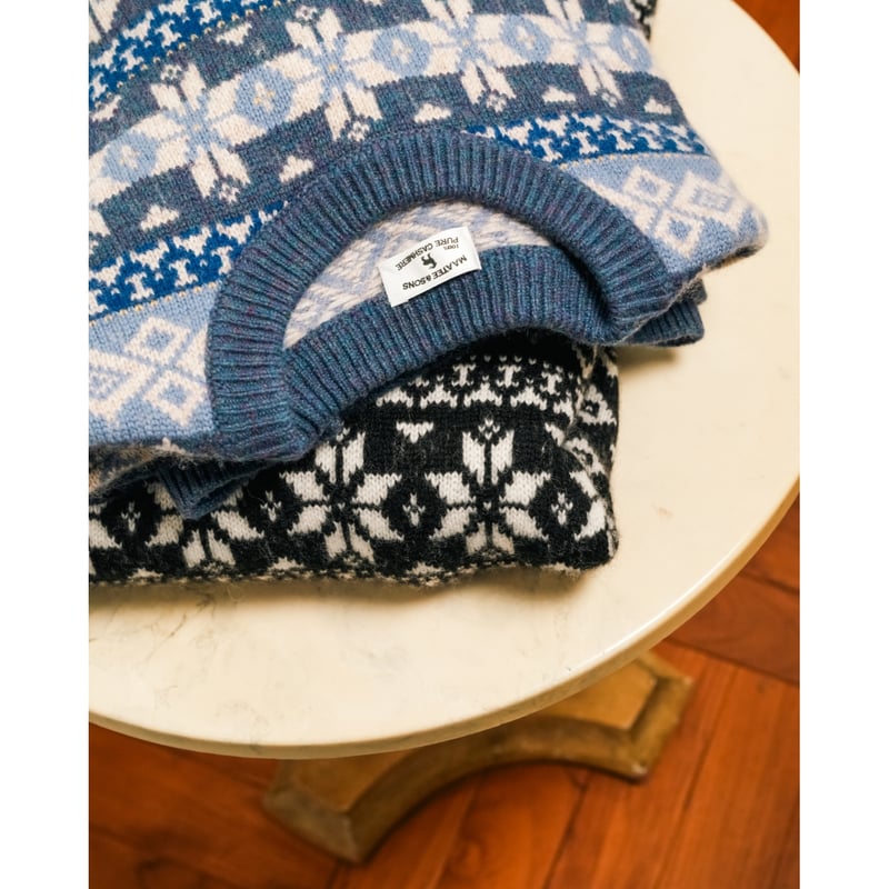 MAATEE&SONS CASH JACQUARD P/O SWEATER 
