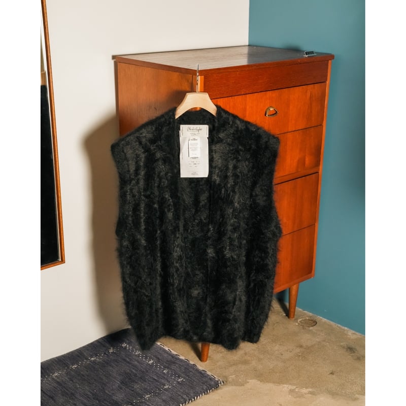 Olde H & Daughter Ex. FUR CASHMERE N/B VEST | M