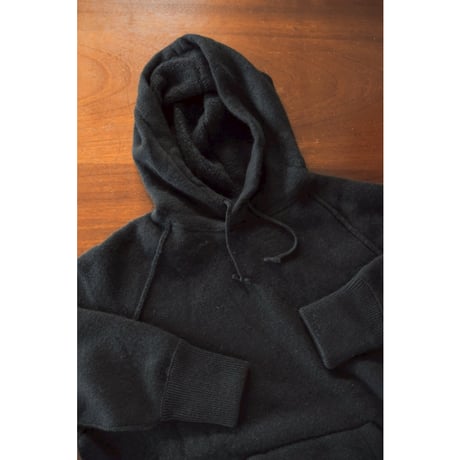MAATEE&SONS Ex. CASHMERE PILE HOODIE "m&m"⁣