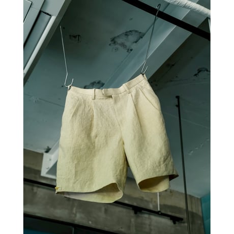 MAATEE&SONS Ex. SHORT TROUSER  "Italian 生Hemp Gabardine"