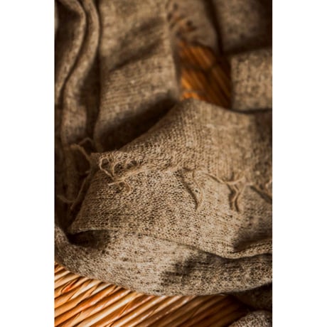 YANABA "RAFAEL" All-around Fringe Stole