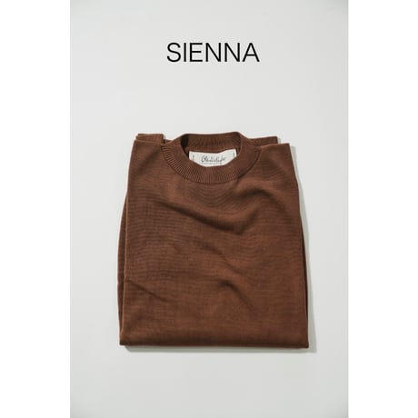 【more variation】Olde H & Daughter SILK PLAIN STITCH CREW NECK P/O