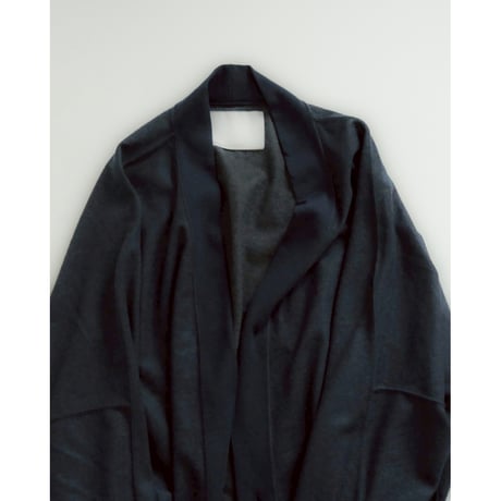 nonnotte Ex."Super 120s Light Inlay Melton" Draping CacheCoeur Cardigan