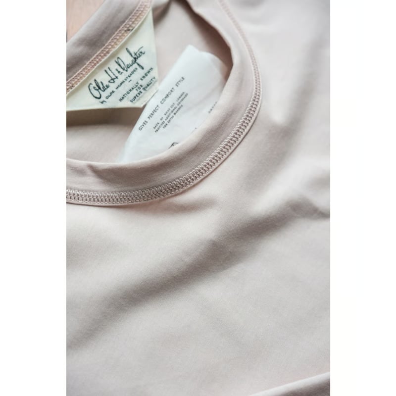 Olde H&Daughter Ex.SUVIN COTTON PLAIN STITCH L/