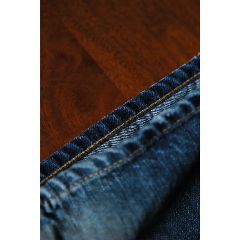 ANCELLM AGING MIDDLE STRAIGHT 5P DENIM PANTS |