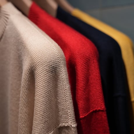 Olde H & Daughter SILK PLAIN STITCH CREW NECK KNITWEAR