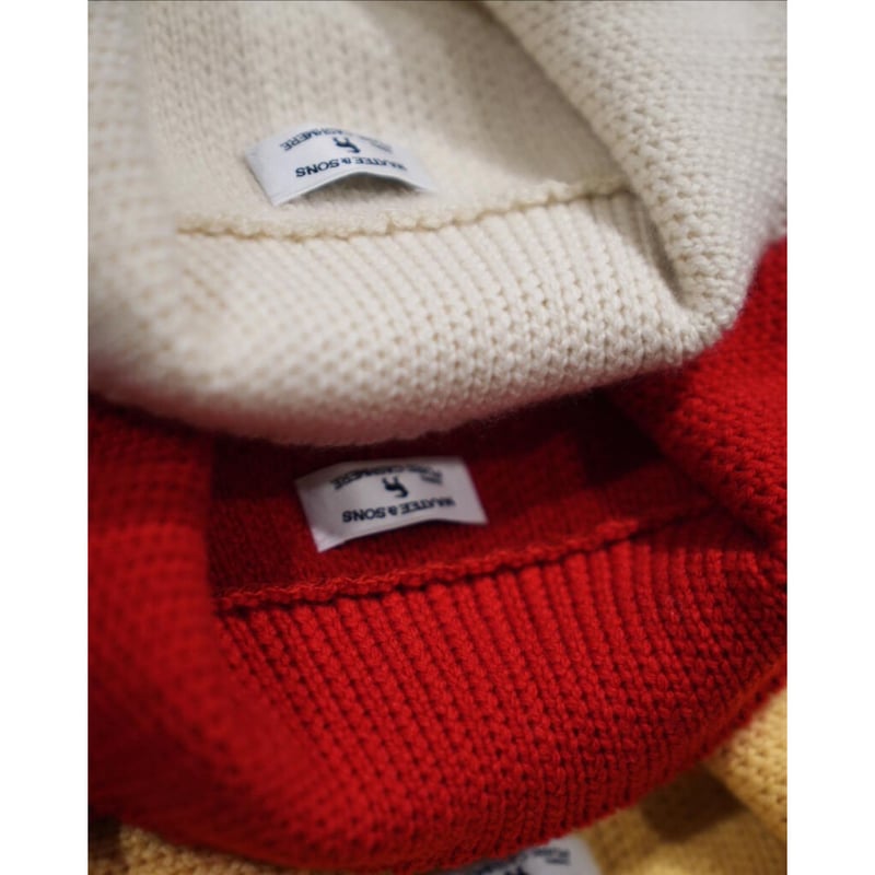 MAATEE&SONS カシミヤ ローゲージ スキッパー ポロ MAATEE&SONS CASHMERE LOW GAUGE POLO SKIPPER SWE