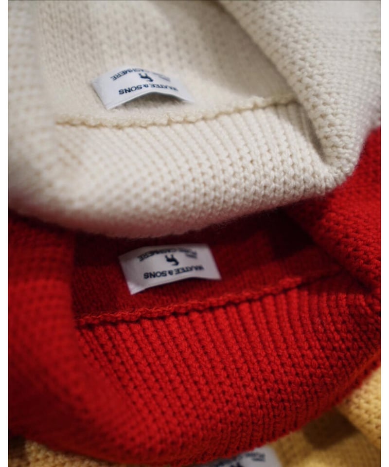 MAATEE&SONS CASHMERE LOW GAUGE POLO SKIPPER SWE MAATEE&SONS CASHMERE LOW GAUGE POLO SKIPPER SWE