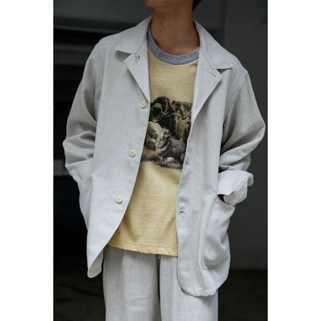 MAATEE&SONS Ex. M＆WOOLEE RINGER TEE (yellow)