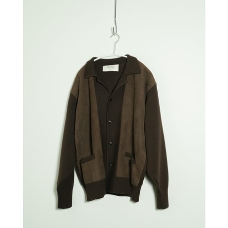 Olde H & Daughter Ex. WORSTED WOOL / SHEEP SUEDE COMBINATION JACKET