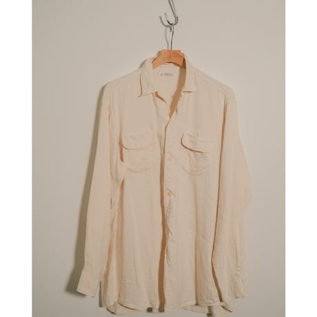 MAATEE&SONS "LINEN SILK二重織り" NOT A PLAIN SHIRTS