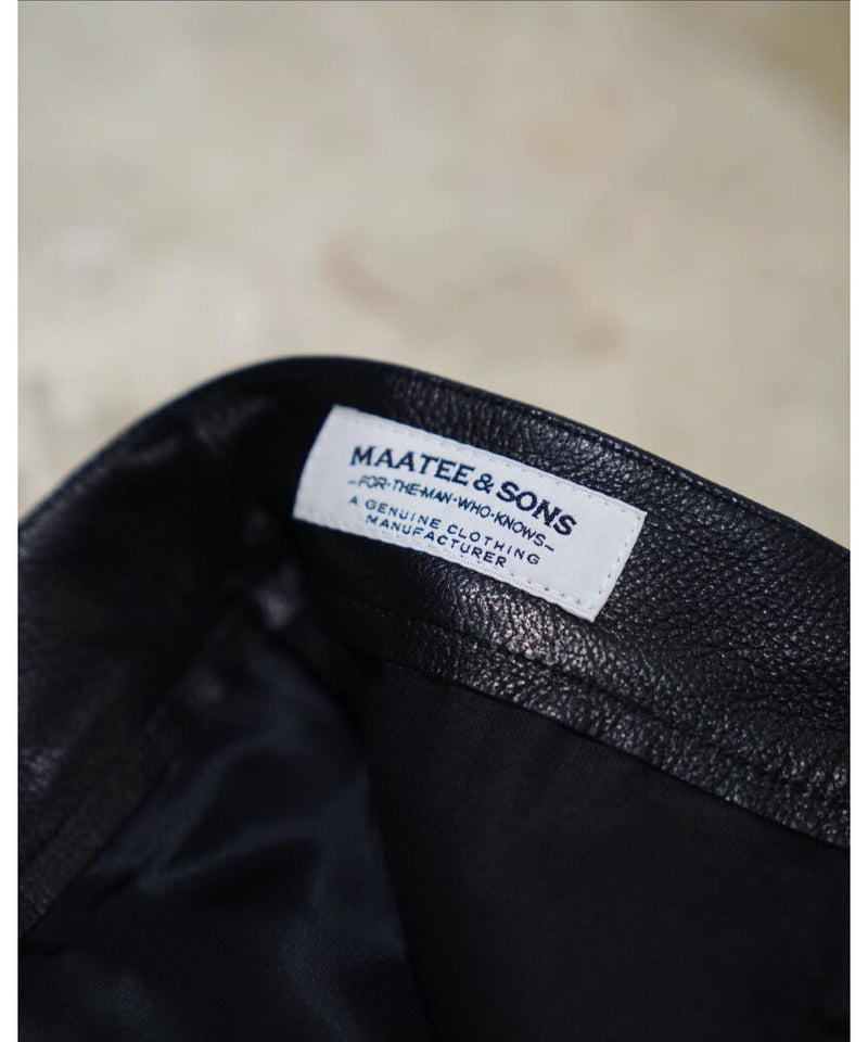 MAATEE&SONS Ex. LAMB LEATHER WORK TROUSERS | Mu