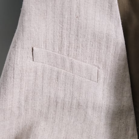 LEA BOBERG D.W. VEST - JAPANESE VINTAGE LINEN HERRINGBONE