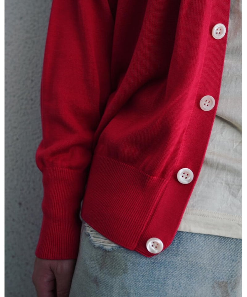 Olde H & Daughter SILK PLAIN STITCH CARDIGAN |