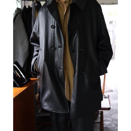 MAATEE&SONS LAMB LEATHER SHORT COAT