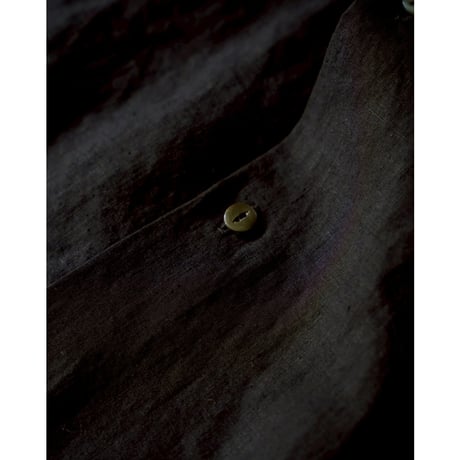 MAATEE&SONS FINE HEMP S/S OPEN COLLAR SHART