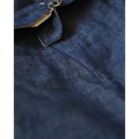 MAATEE&SONS FRENCH WORK PANTS "MILITARY SHAMBRAY"