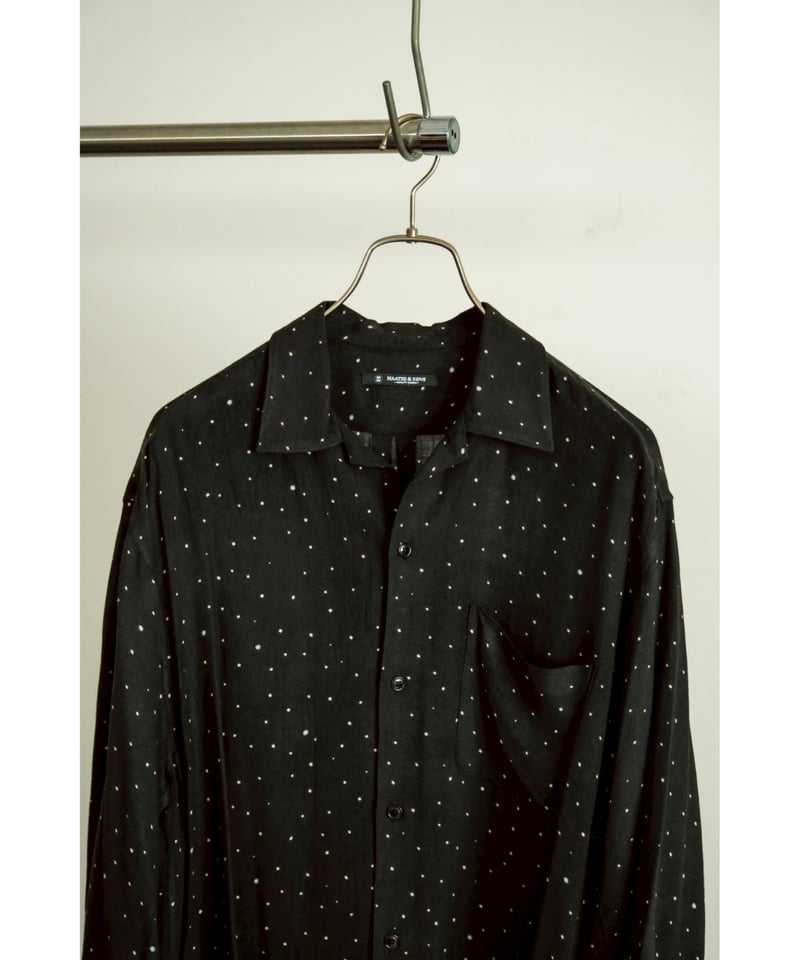 【25AW】【MAATEE&SONS】OP COLLLAR SHIRTS DOT OP COLLLAR SHIRTS DOTS(1(MEN) Dot/ドット): MAATEE&SONS