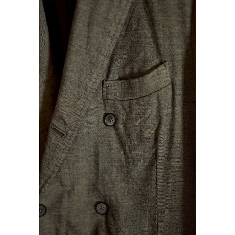 MAATEE&SONS DOUBLE GATHERED JK "super200's shark skin"