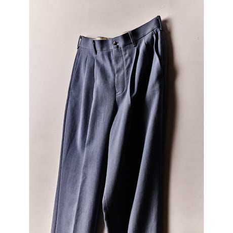 MAATEE&SONS 2TUCK TARPERD CHINO TROUSERS