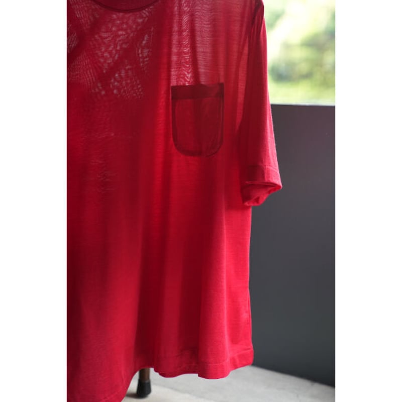 MAATEE&SONS Ex. WASHABLE SILK POCKET-TEE | Must