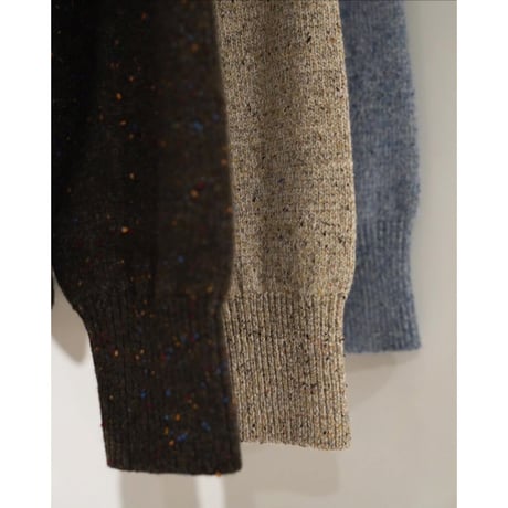 MAATEE&SONS Ex. COLOR NEP CASHMERE CARDIGAN