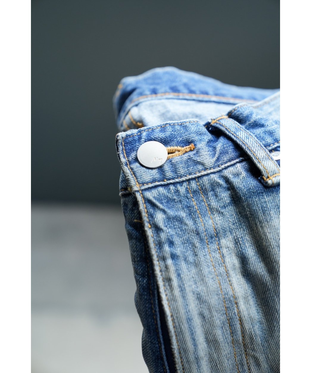 ANCELLM AGING WIDE DENIM 5P PANTS | MusterWerk