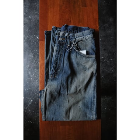 ANCELLM AGING MIDDLE STRAIGHT 5P DENIM PANTS