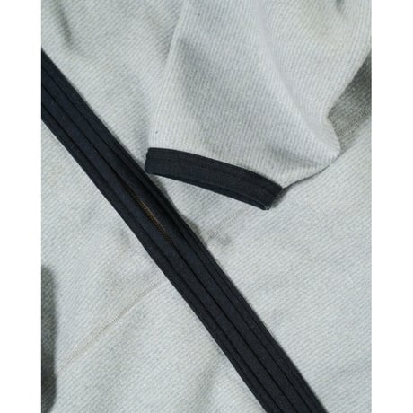 YE OLDE & NEW MAN "RANDONNEUR" WOOL FLEECE HIGH NECK LINER CARDIGAN