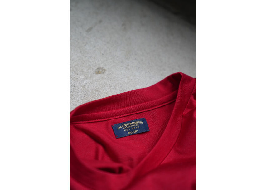 maatee&sons別注WashableSilkBorderBusqueTee MAATEE&SONS Ex. WASHABLE SILK POCKET-TEE | Must