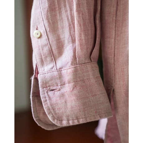 MAATEE&SONS LINEN  FRINGE SHIRTS  鉄焙煎