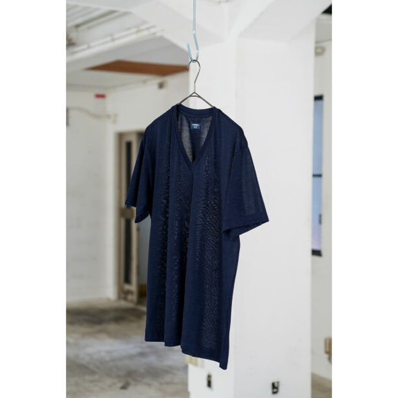 MAATEE&SONS Ex. WASHABLE SILK V NECK TEE | Must