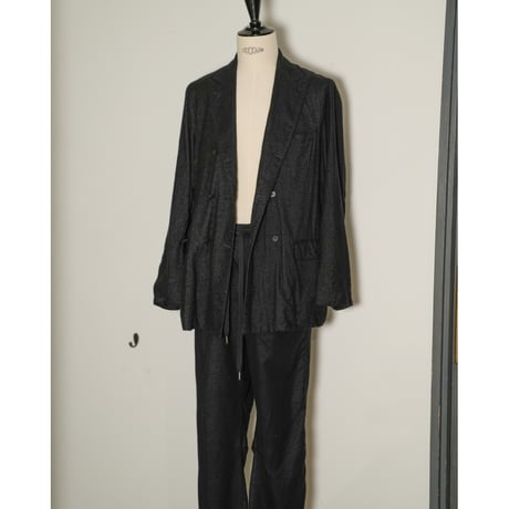 MAATEE&SONS DOUBLE WASHED GATHER TAILORED "SILK PINHEAD"